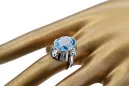 Aquamarine Sterling silver 925 Ring Vintage Jewlery vrc043s